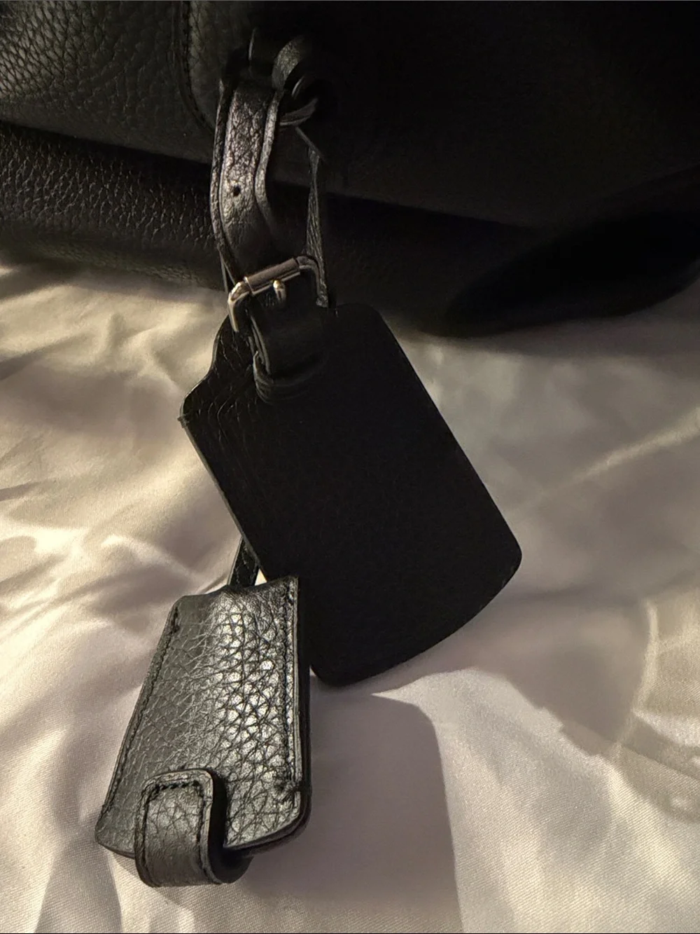 Coach Black Pebbled Leather Duffel
